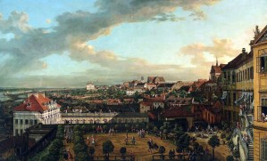 View of Warsaw from the terrace of the Royal Castle